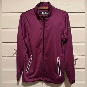 Sun Mountain Waterproof Raincoat/Golf Jacket Purple (Arcadia Bluffs Logo) Small